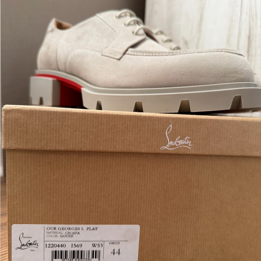 Christian Louboutin Crosta Our Georges Loafers Flat in Goose | Size 44 | BNWB - Picture 16 of 16